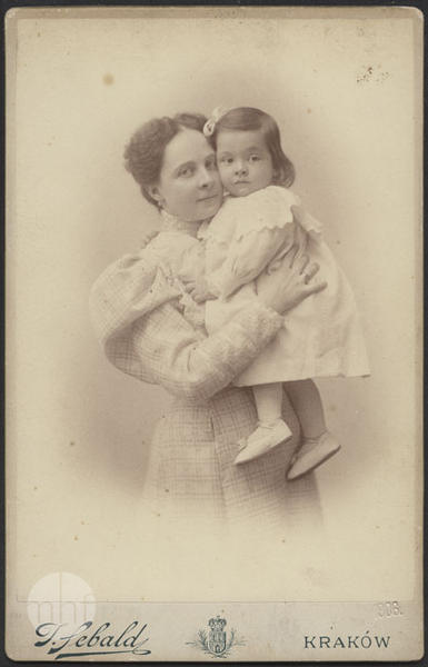 Róża Tołłoczkowa z córką, portret